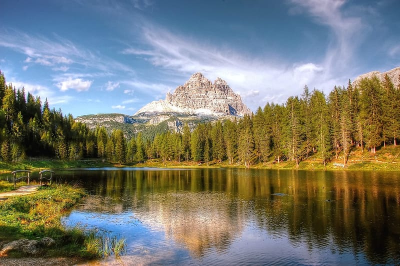 les dolomites en train